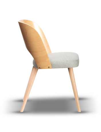 DREWNIANE KRZESŁO Z DZIURĄ K165 TAPICEROWANE SIEDZISKO