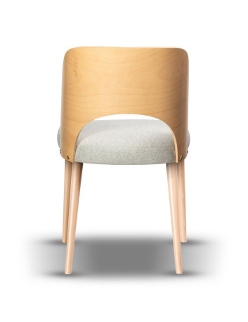 DREWNIANE KRZESŁO Z DZIURĄ K165 TAPICEROWANE SIEDZISKO