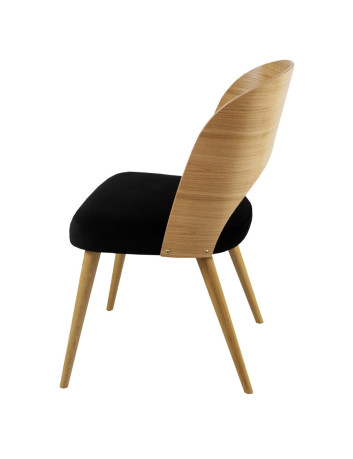 DREWNIANE KRZESŁO Z DZIURĄ K165 TAPICEROWANE SIEDZISKO