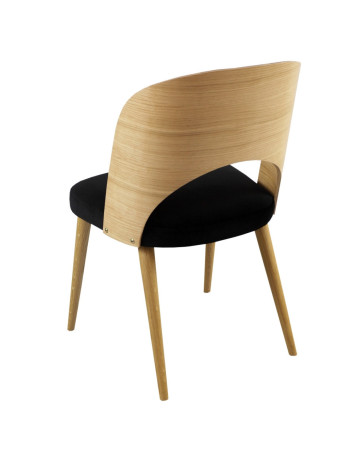 DREWNIANE KRZESŁO Z DZIURĄ K165 TAPICEROWANE SIEDZISKO