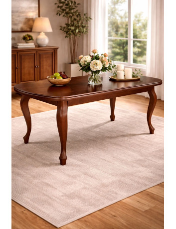 STYLOWY STÓŁ ROZKŁADANY S03 LUDWIK NOGI LITE DREWNO