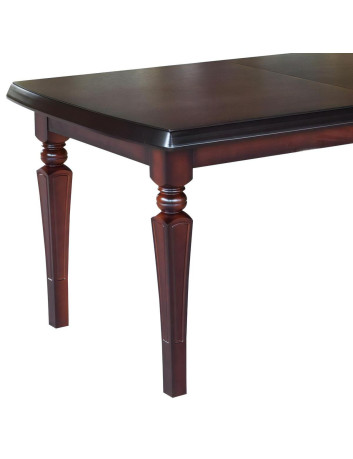 STÓŁ DREWNIANY ROZKŁADANY Z TOCZONYMI NOGAMI S55 STYLOWY