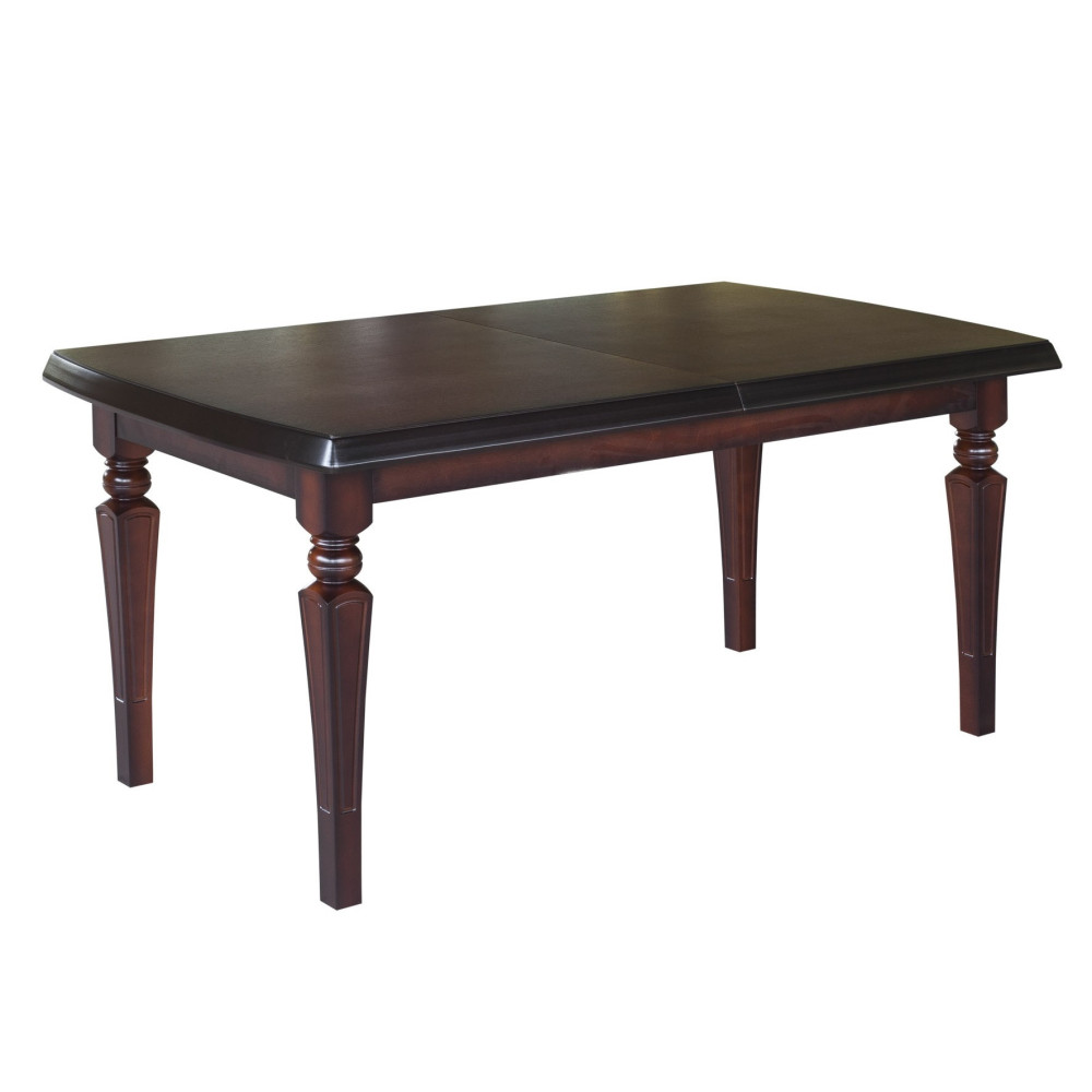 STÓŁ DREWNIANY ROZKŁADANY Z TOCZONYMI NOGAMI S55 STYLOWY