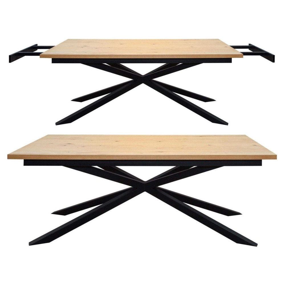 STÓŁ ROZKŁADANY PAJĄK METALOWE NOGI X S72 Z DOSTAWKAMI